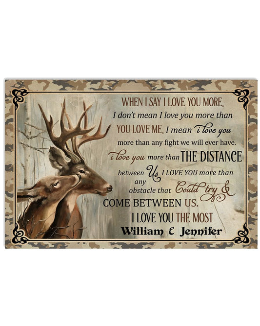 Personalized Deer Love You The Most-1110