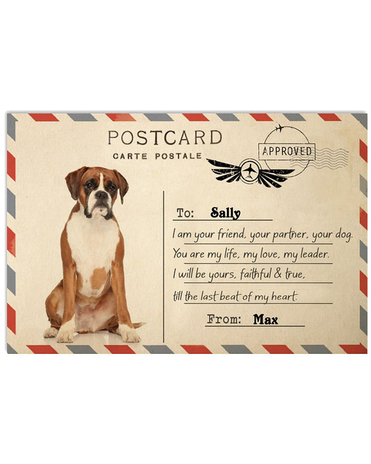 Boxer I Am Your Friend Postcard-4019