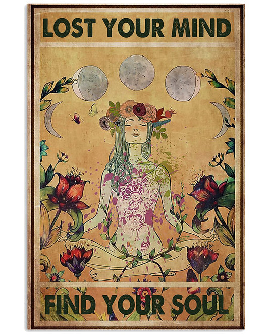 Yoga lost your mind find your soul hippie girl-3925