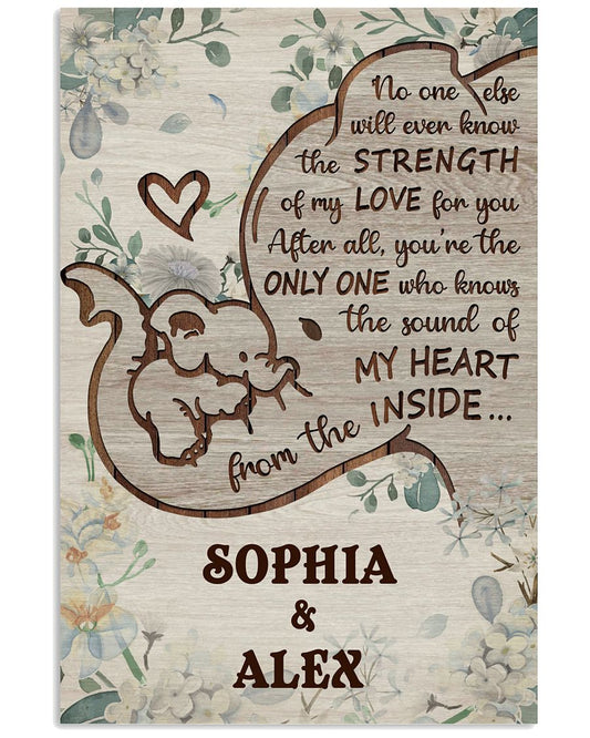 Personalized Elephant My Heart From The Inside-7327