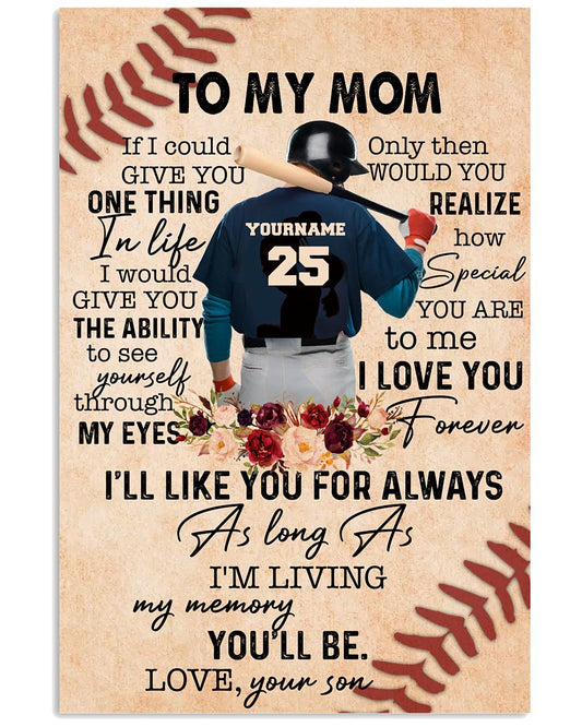 Pesonalized Baseball To My Mom GN4-2704-7250