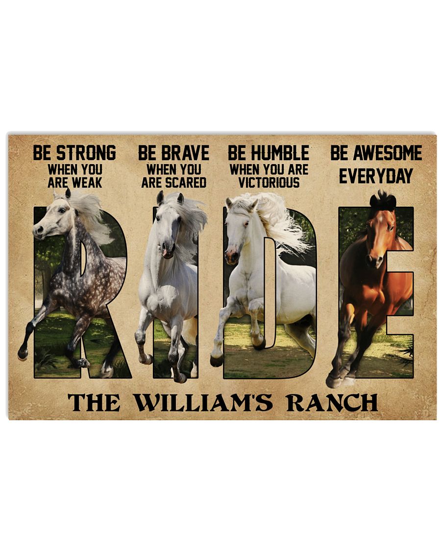 Personalized Horse RIDE Be Strong-8382