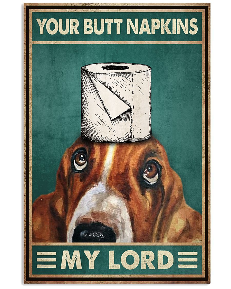 Funny Dog Bathroom Poster