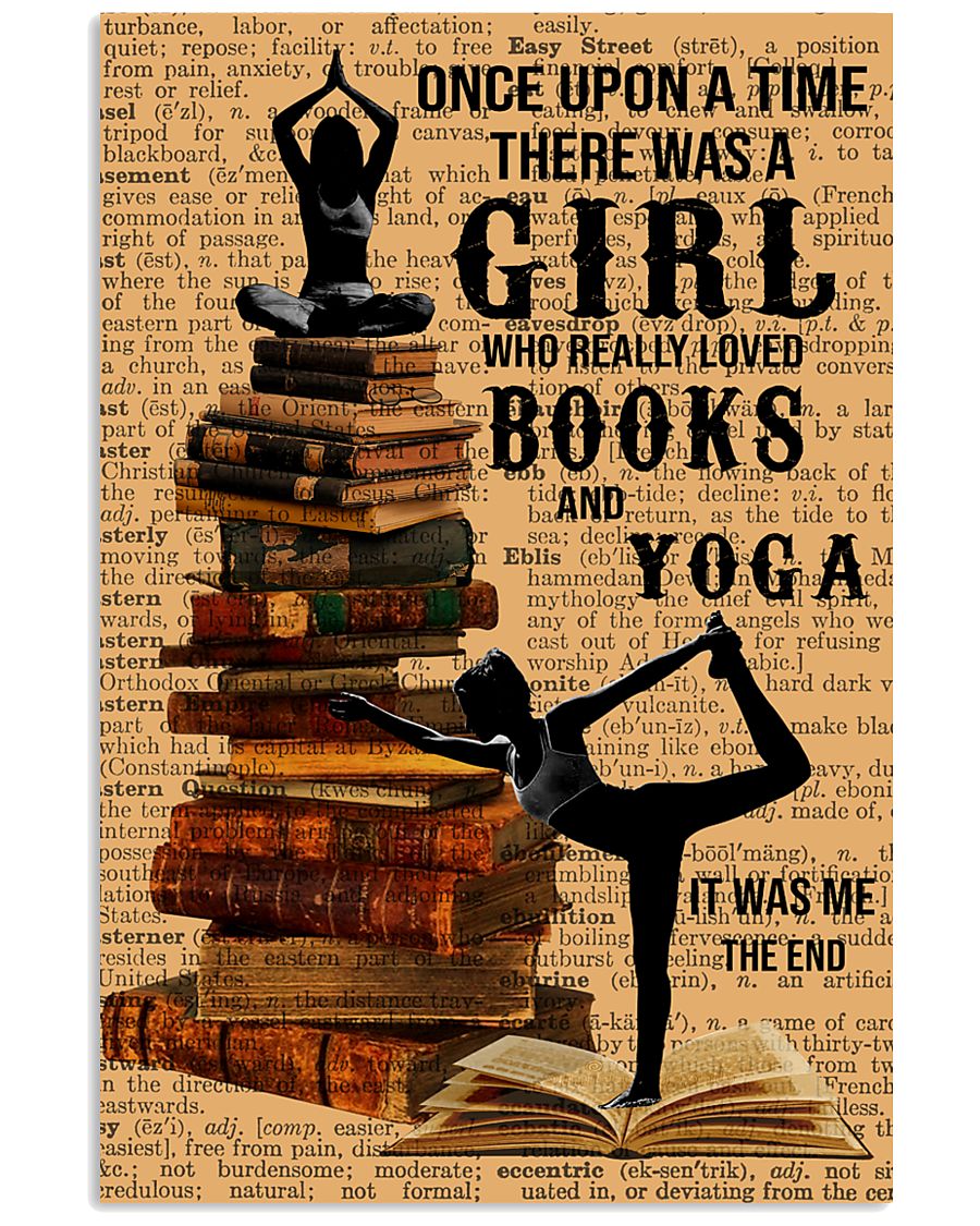 Yoga and book once upon a time there was a girl-8274