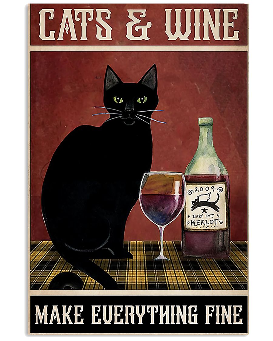 black cat winery poster-1689