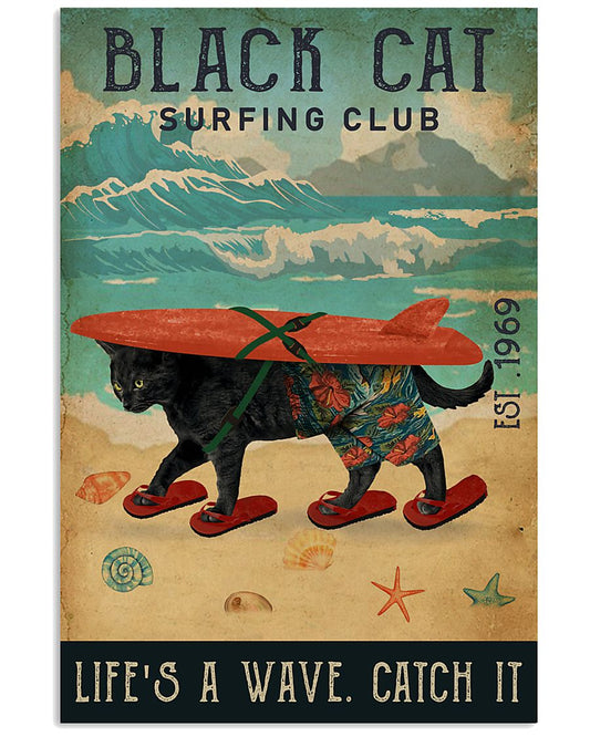 Surfing Club Black Cat-9539