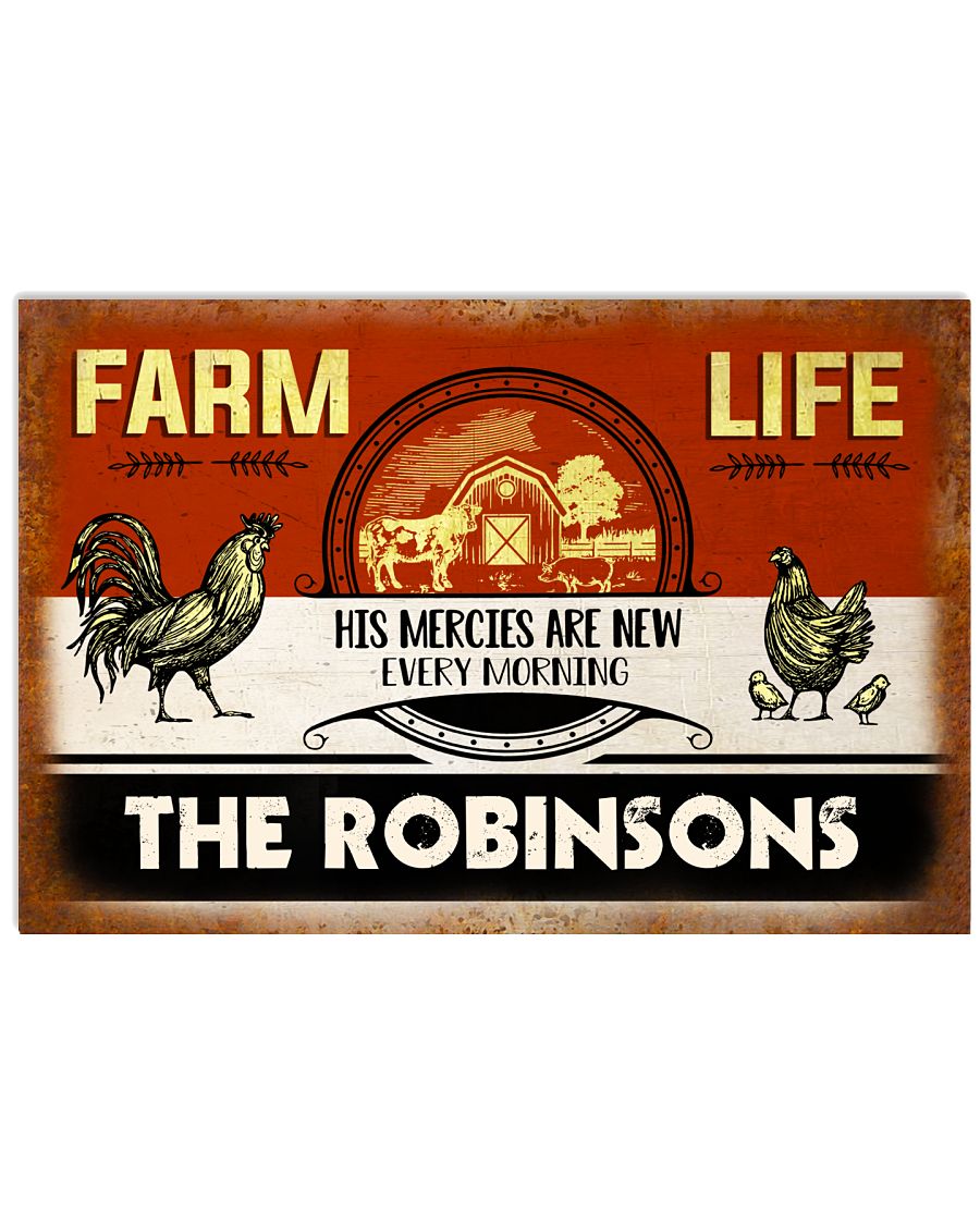 Personalized Chicken Farm Life His Mercies-4099