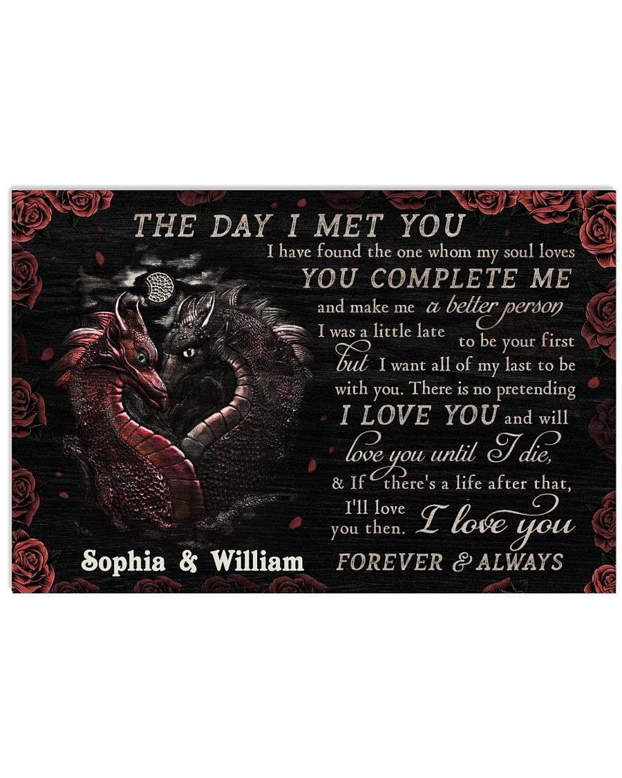 Personalized Dragon The Day I Met You-4973