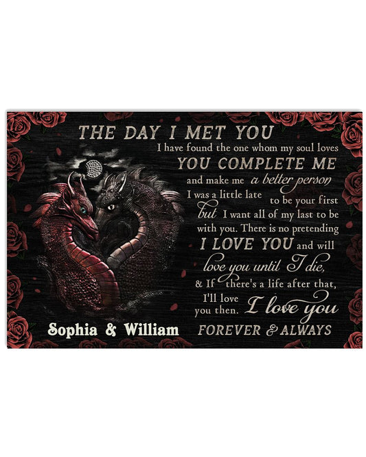 Personalized Dragon The Day I Met You-4973