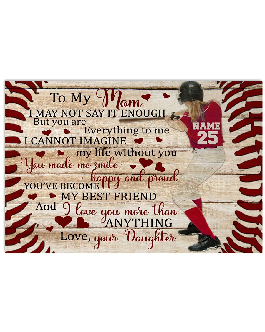 Personalized Softball To My Mom GN4-2304-6298