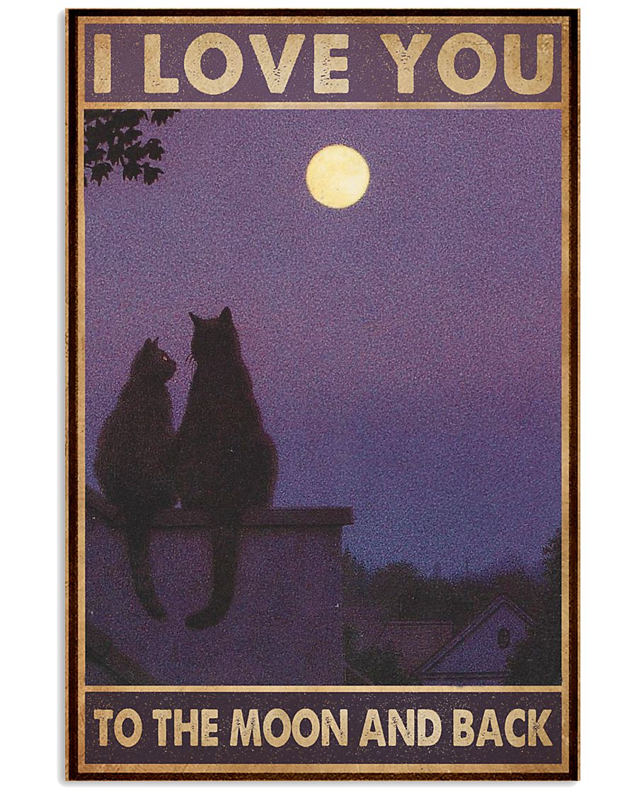 Love You To The Moon Black Cat-9840