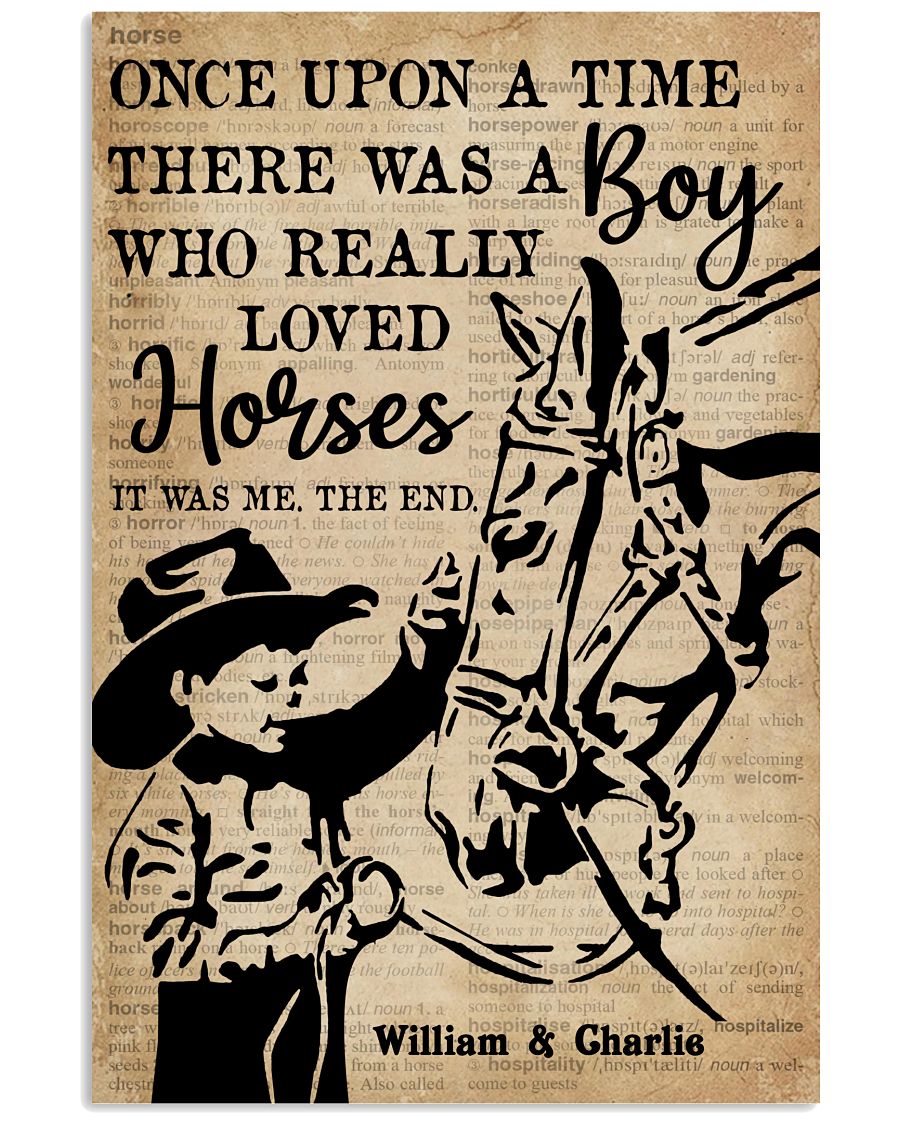 Personalized Horse Boy Once Upon A Time-4383