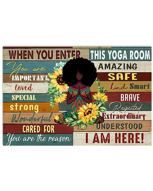 Black woman yoga when you enter this yoga room-6904