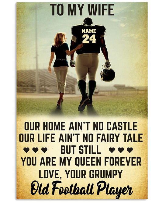 To my wife Old football player-3895