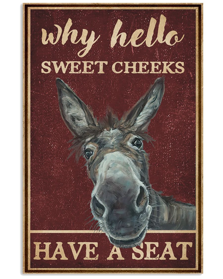 Donkey Red Why Hello Sweet Cheeks-9112