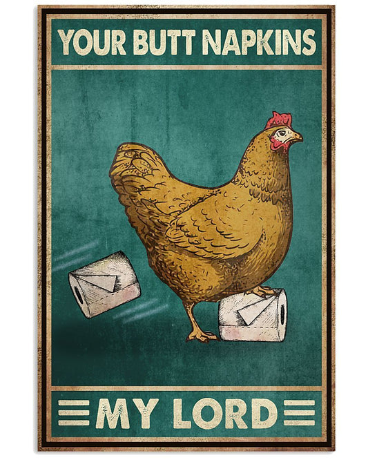 Funny Animal Bathroom Poster