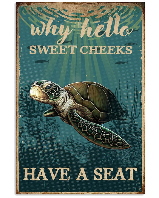 Sea Turtle Why Hello Sweet Cheeks-4207