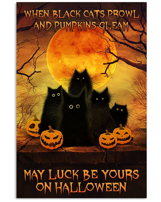 May Luck Be Yours On Halloween Black Cat-8149