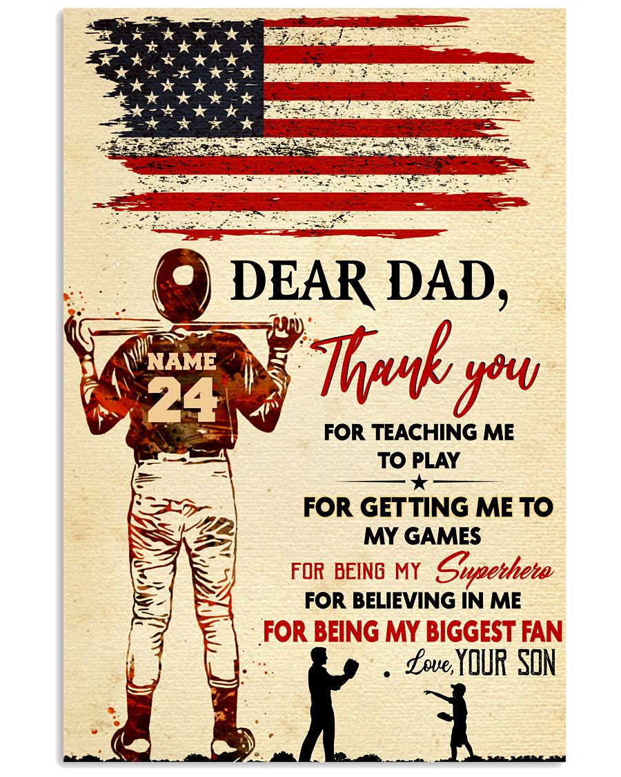 Baseball Dear Dad GM2-0412-8980