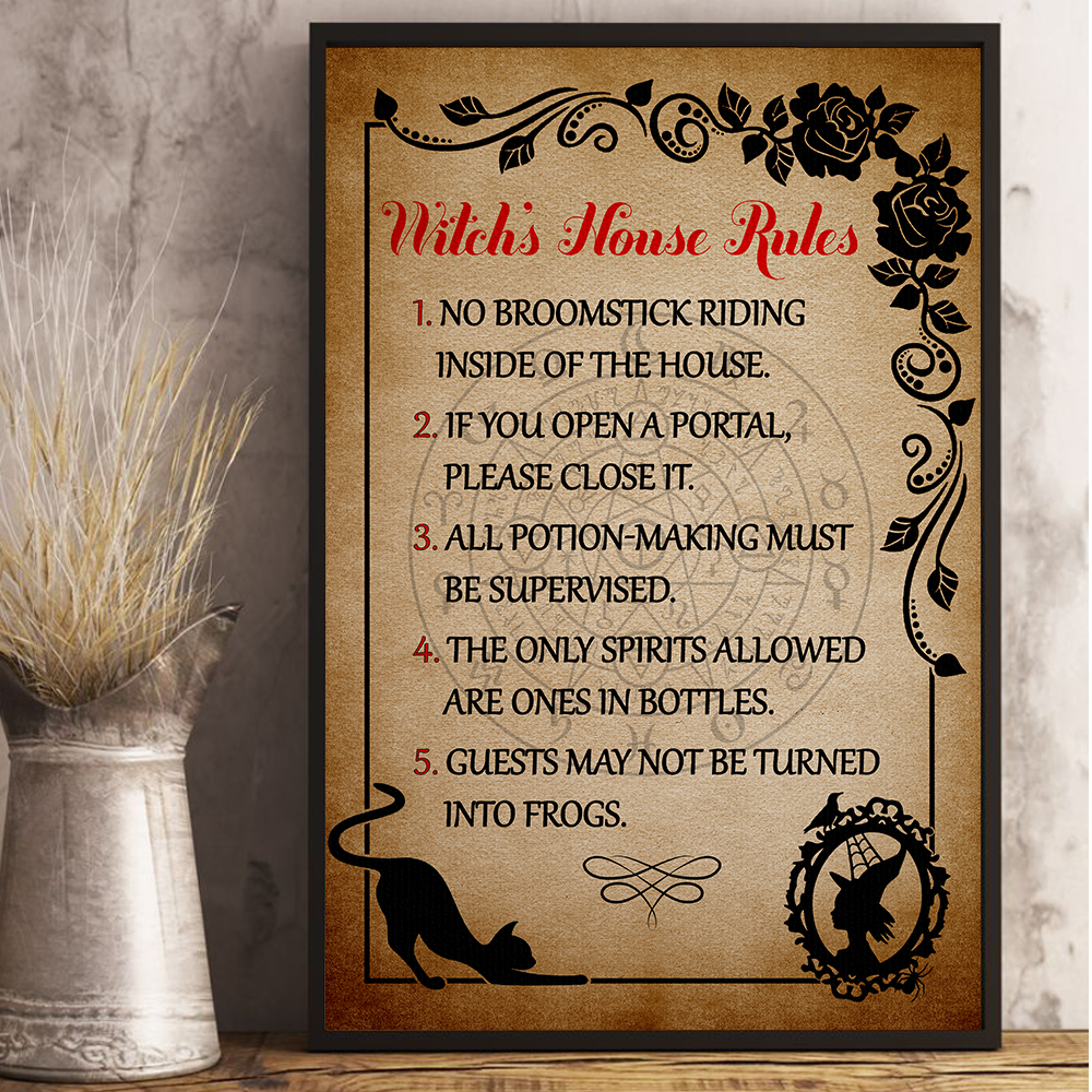 Witch's House Rules Poster