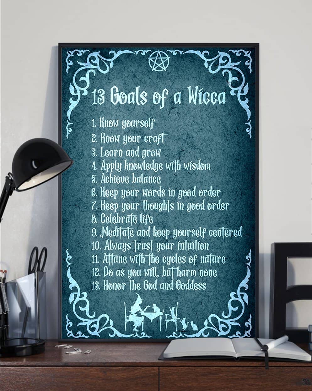 13 Goals of a Wicca Poster