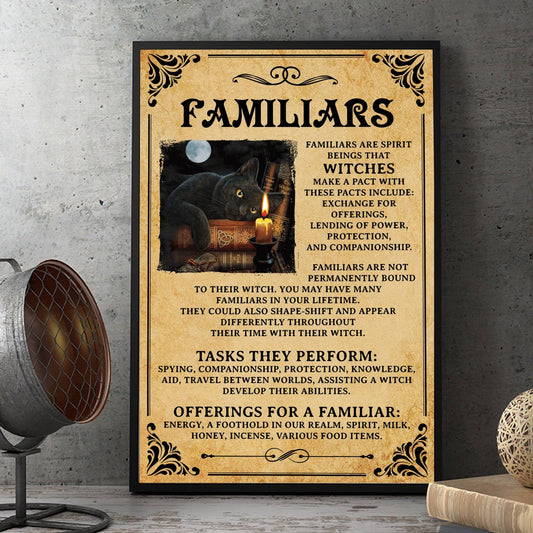 Witch Poster Familiars Are Spirit