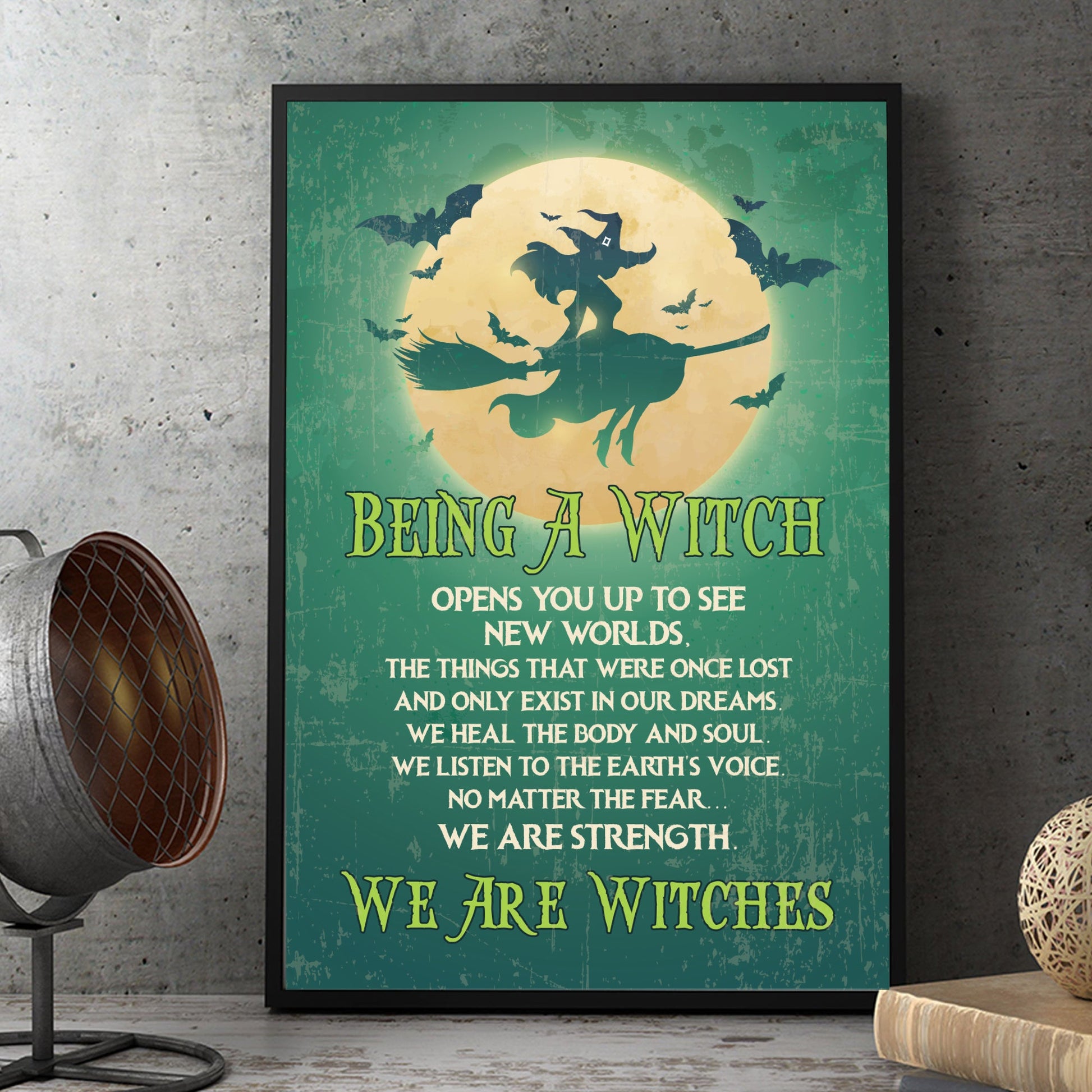 Being A Witch Opens You Up Wicca Green Poster Home Decoration