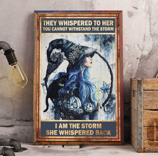 I Am The Storm Witch Poster, Witch Home Decor