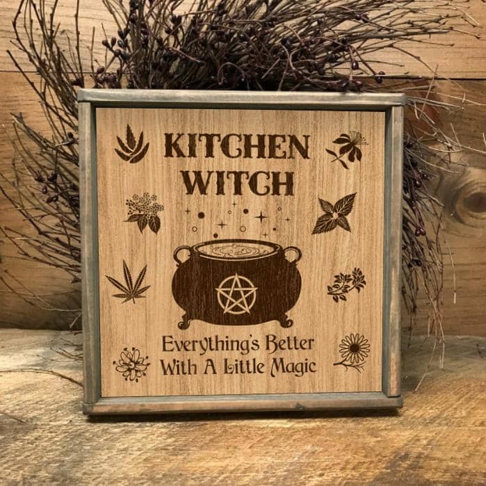 Everything's Better Kitchen Witch Poster