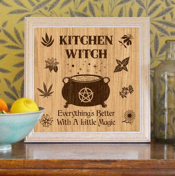 Everything's Better Kitchen Witch Poster