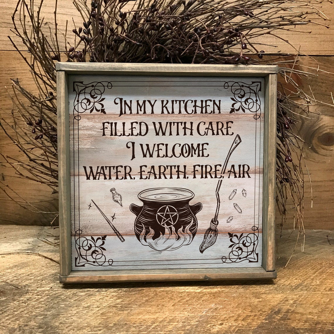 In My Kitchen Witch Poster- Magic Knowledge Wall Decor