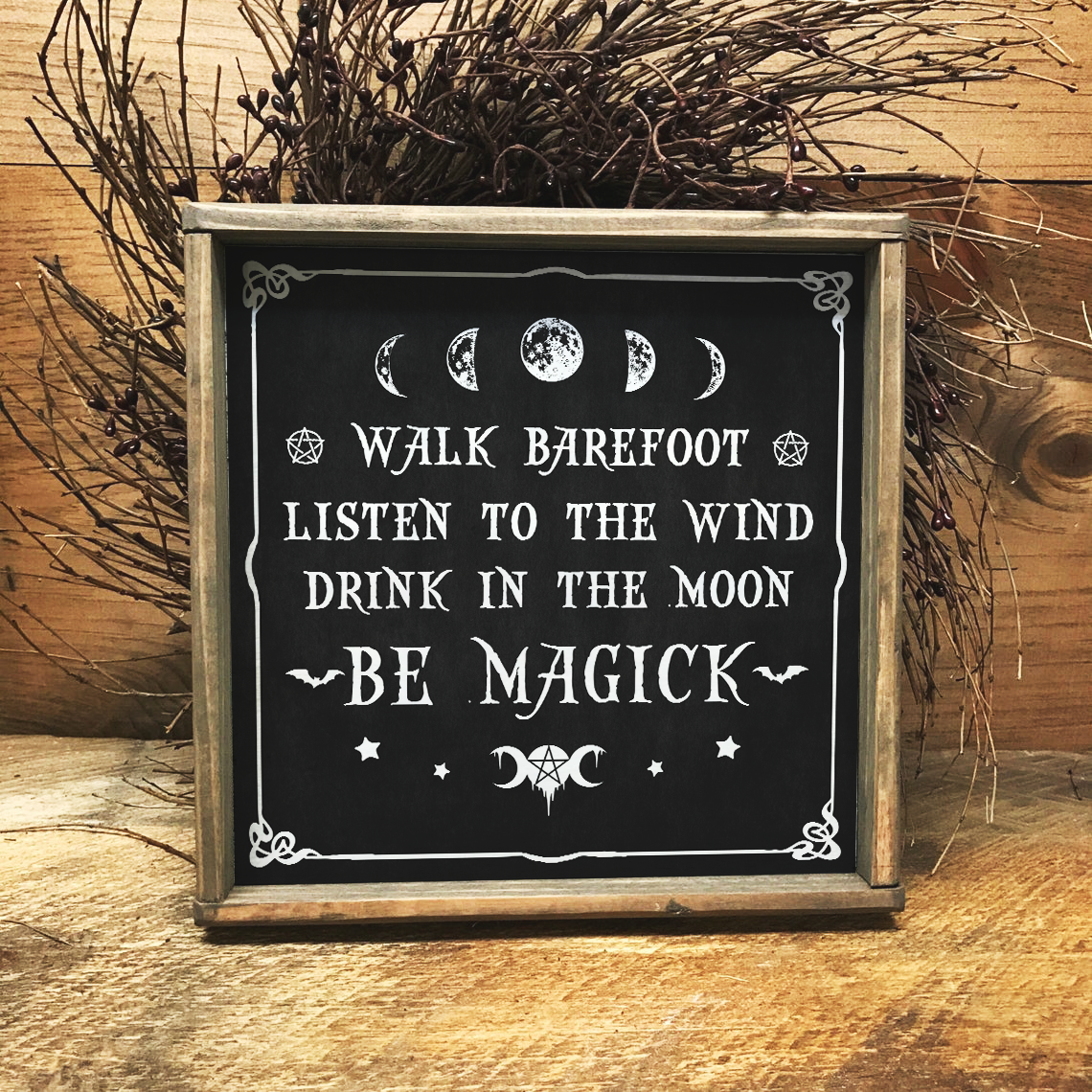 Walk Barefoot Be Magick Poster