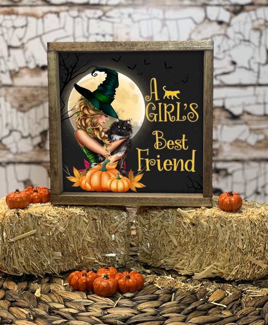 A Girl's Best Friend Witch Poster