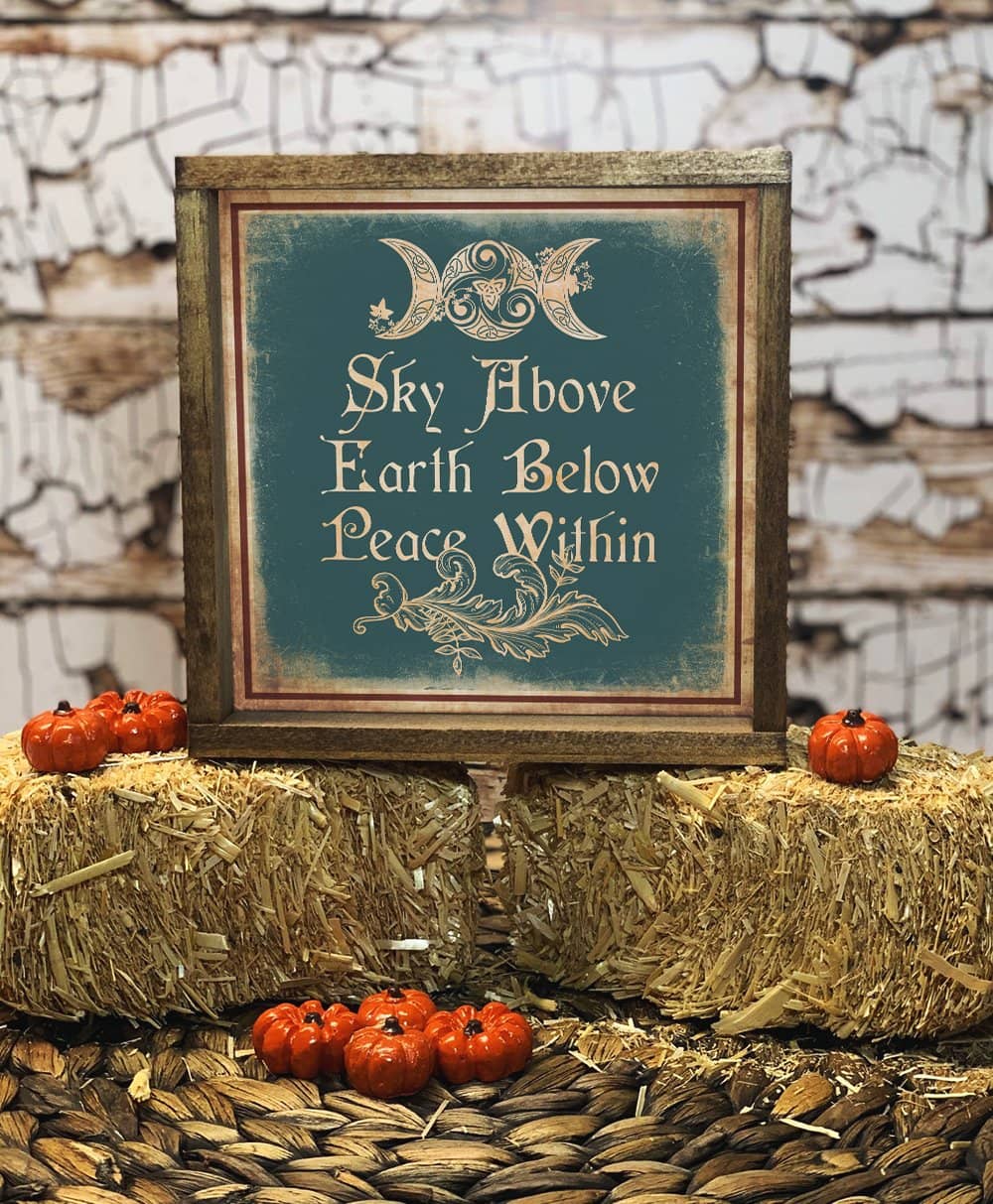 Sky Above Earth Below Peace Within Poster