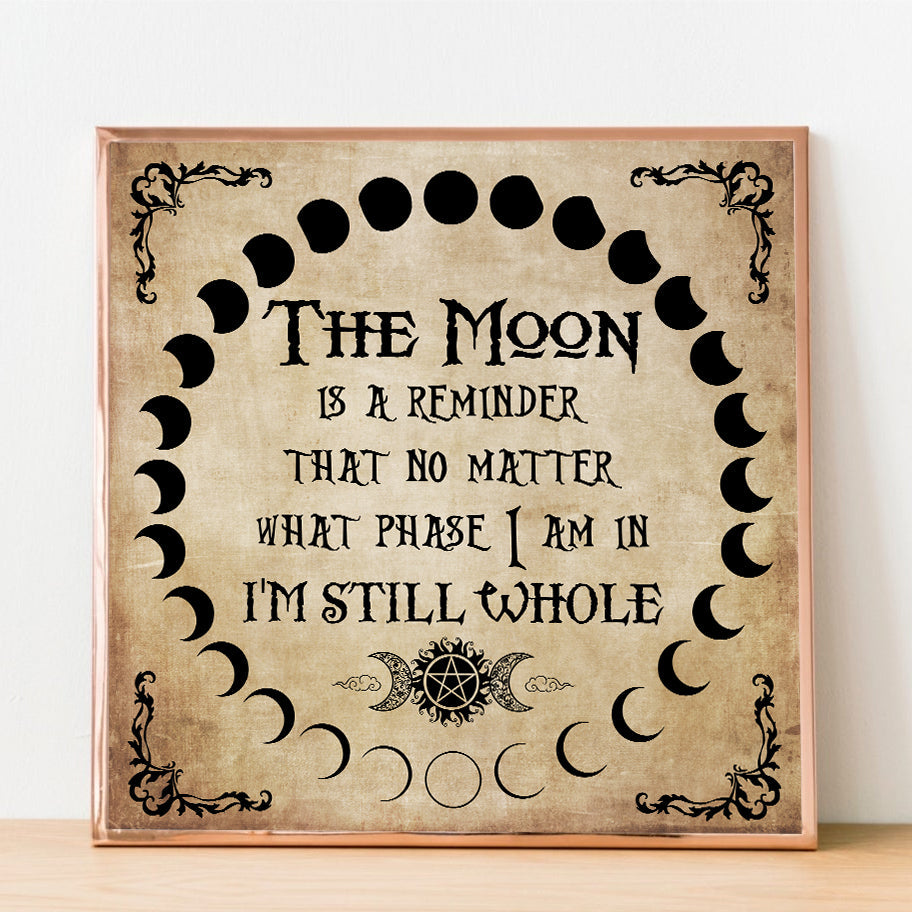 Moon Is A Reminder Square Poster