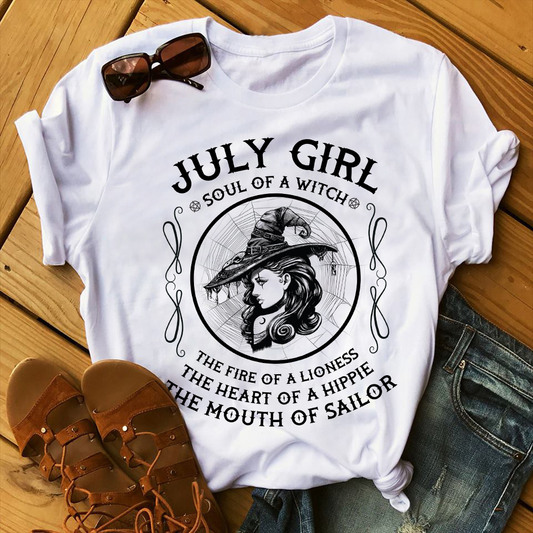 July Girl Soul Of A Witch Shirt