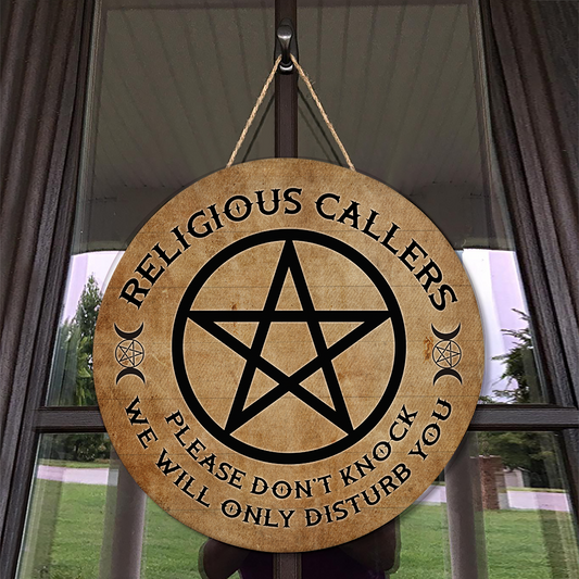 Religious Callers Door Sign