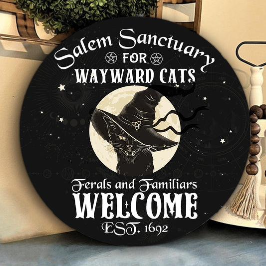 Wayward Cats Wood Sign