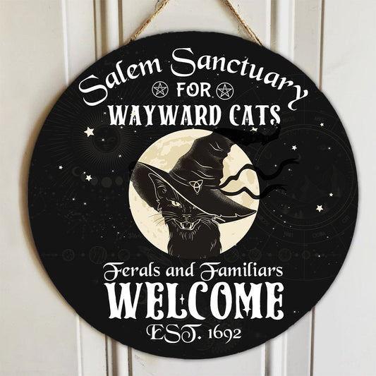 Wayward Cats Wood Sign