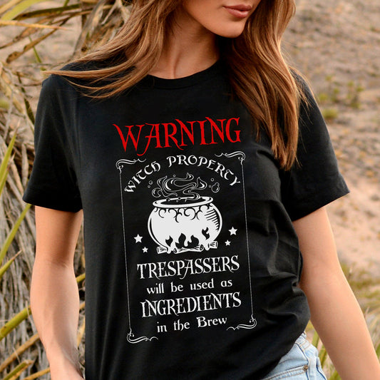 Witch Warning Trespassers Shirt