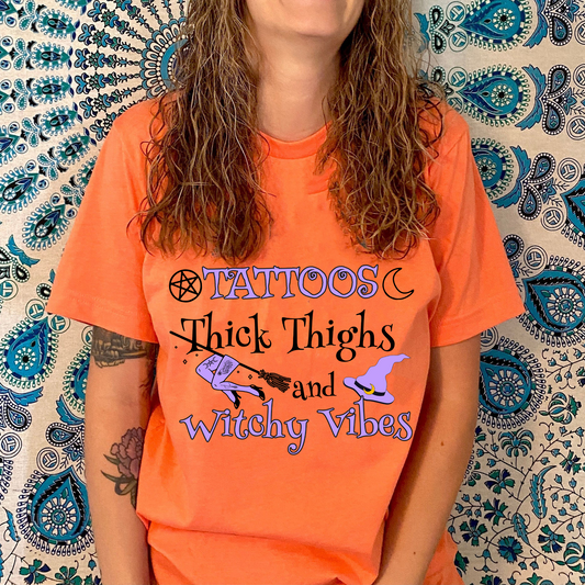 Tattoo Thick Thighs Witch Shirt