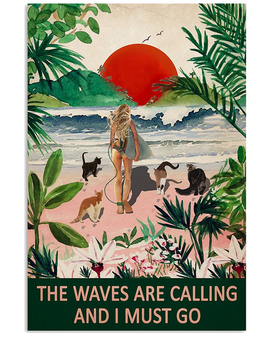 The Waves Are Calling Cats Surfing-3616