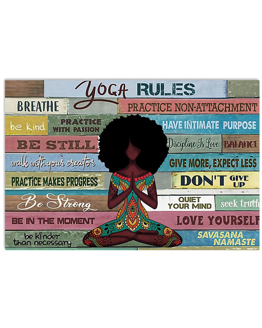 Yoga rules Black girl-1332