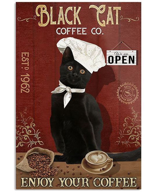 Black Cat Coffee Co Enjoy Your Coffee -3534