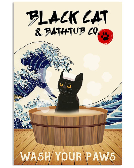 Black Cat And Bathtub Co-3587