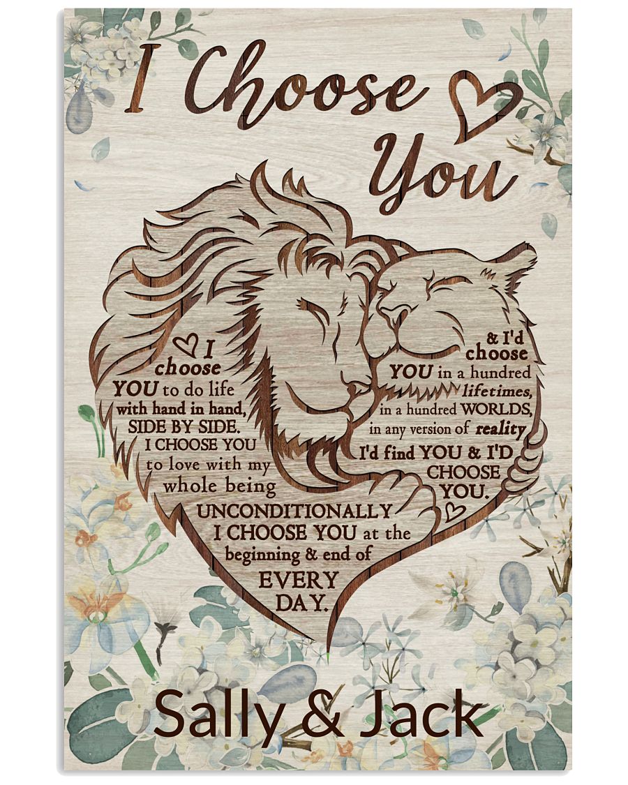 Personalized Lion Couple I Choose You-5113