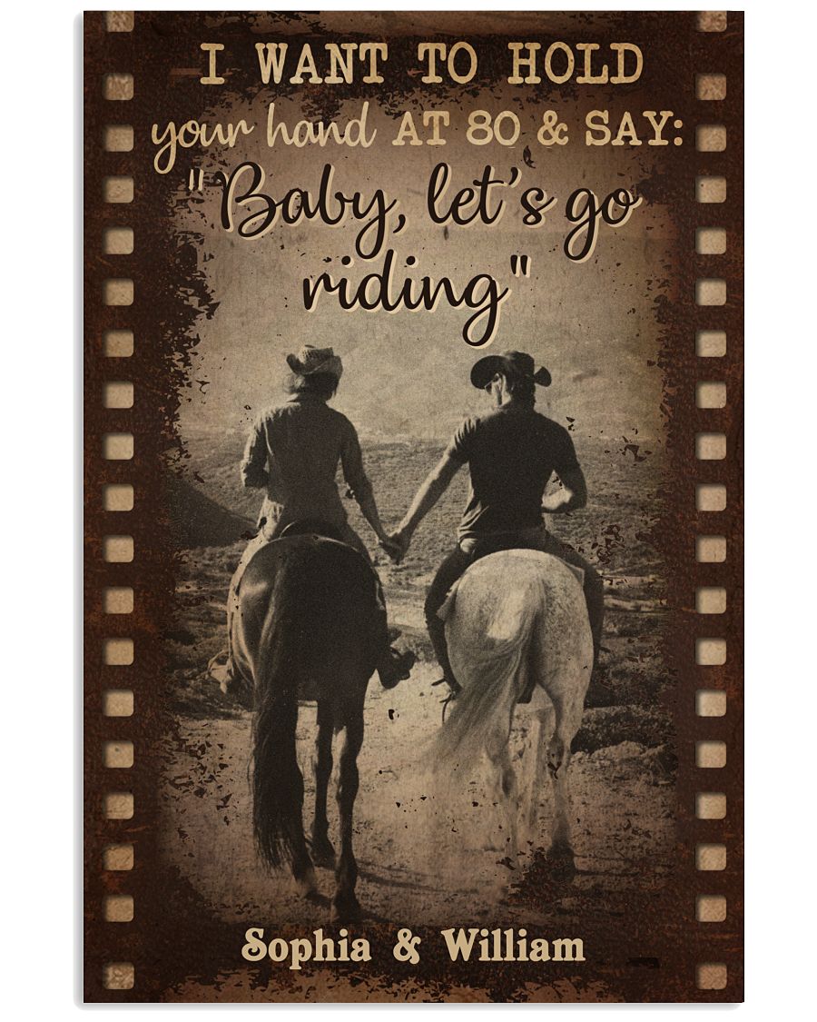 Personalized Horse Riding Couple Film Roll I Want -6768