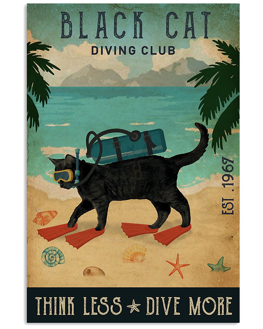 Vintage Diving Club Black Cat-3041