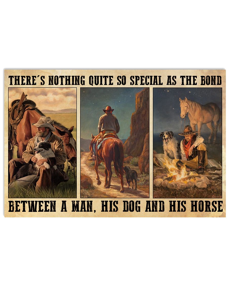 A Bond Between A Man His Dog And His Horse-3880