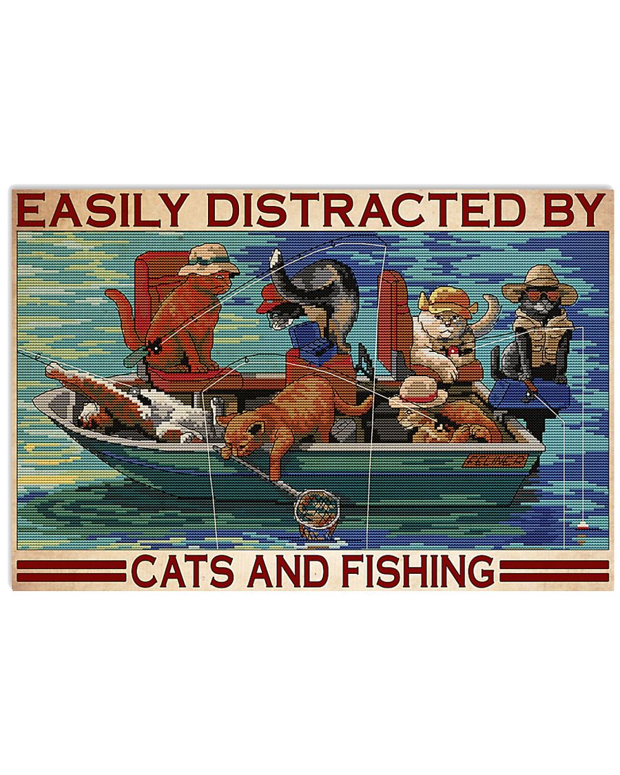 cats fishing easily distracted pt phq dqh-6362